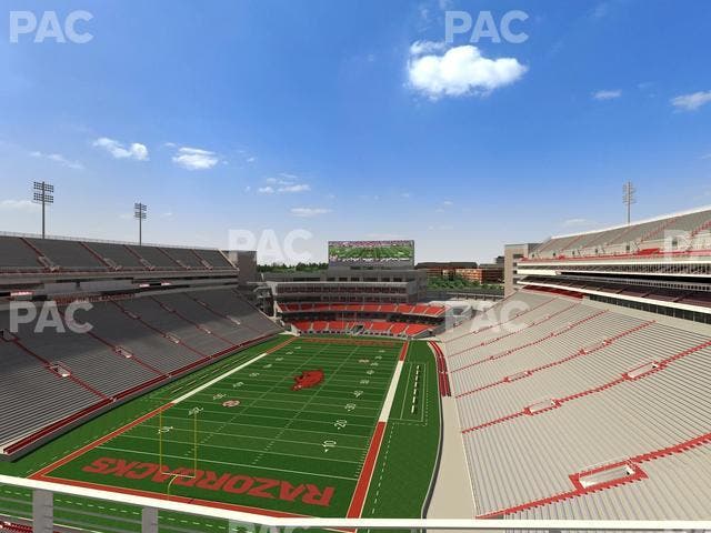 Razorback Stadium - Section 531 Seat View