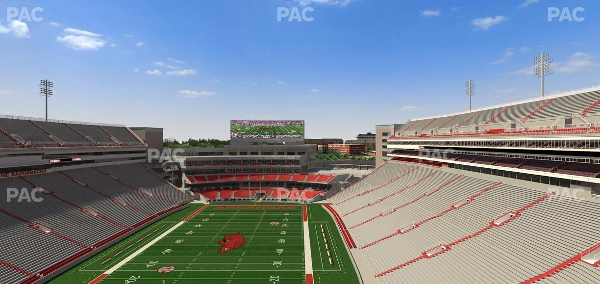 Razorback Stadium - Section 532 Seat View