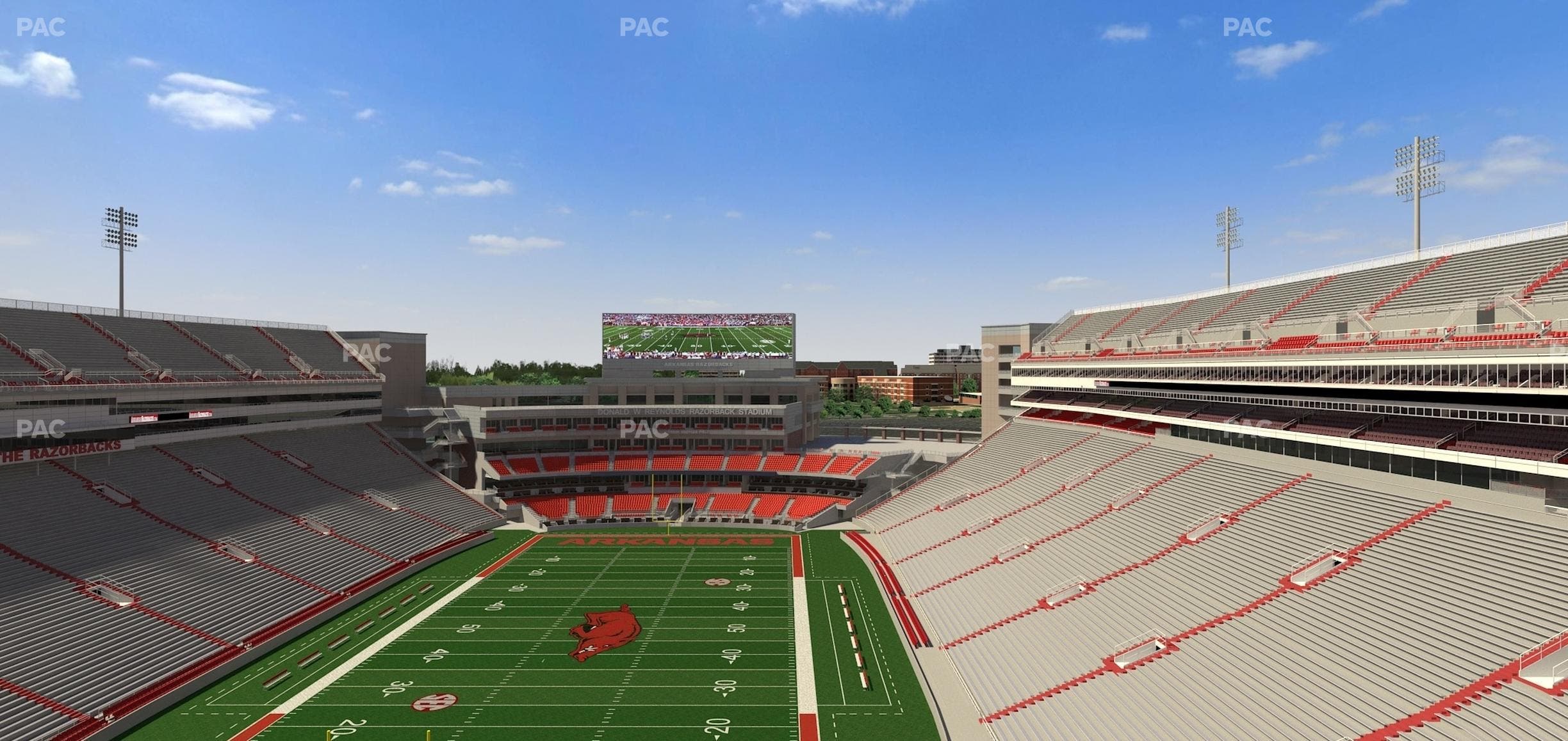 Razorback Stadium - Section 532 Seat View