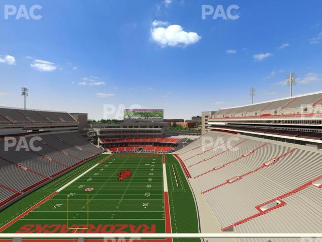 Razorback Stadium - Section 532 Seat View Razorback Stadium - Section 532 Seat View