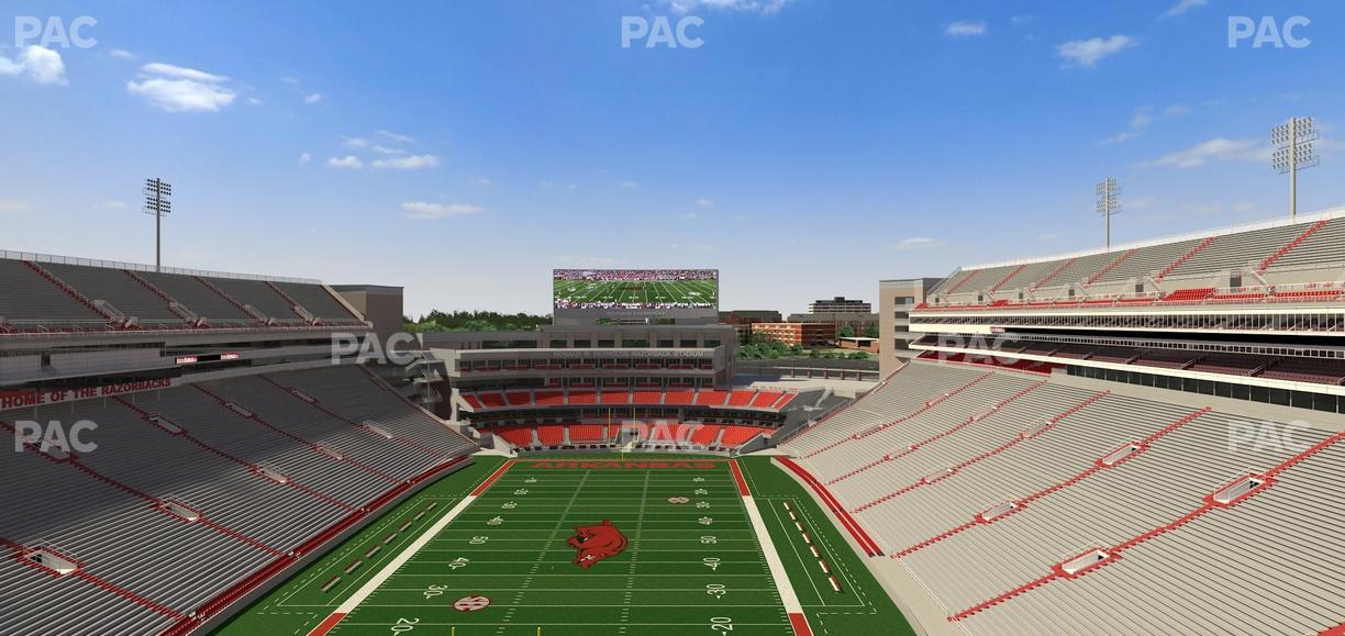 Razorback Stadium - Section 533 Seat View