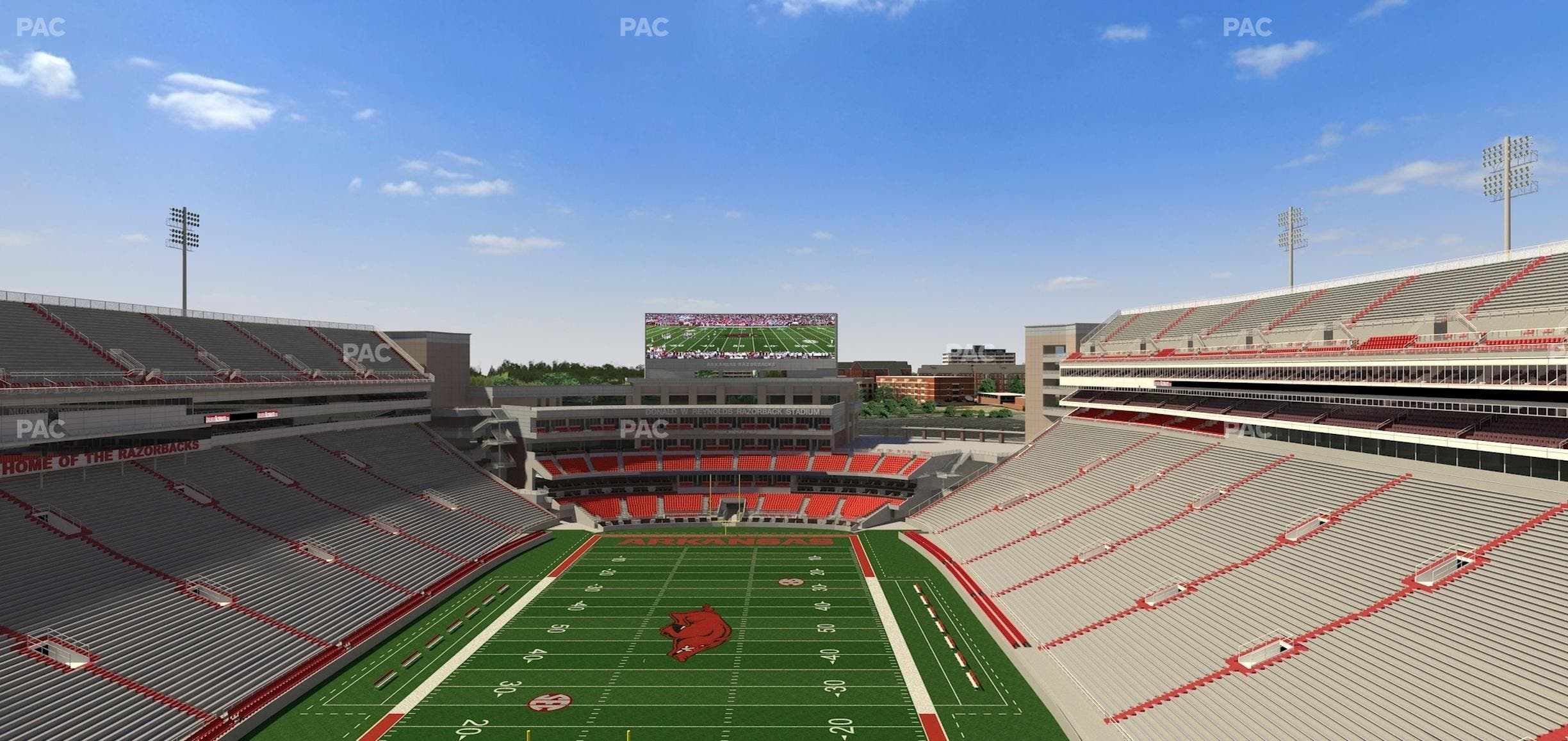 Razorback Stadium - Section 533 Seat View