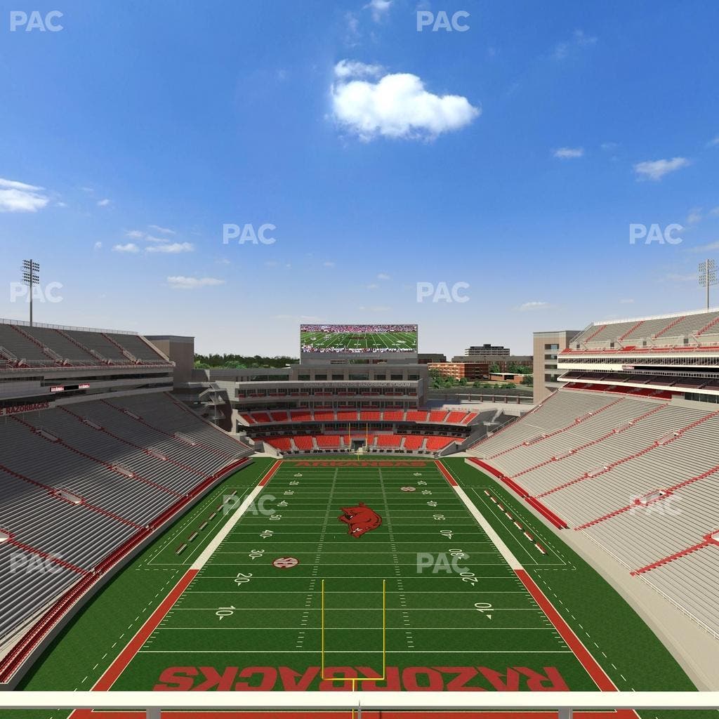 Razorback Stadium - Section 534 Seat View