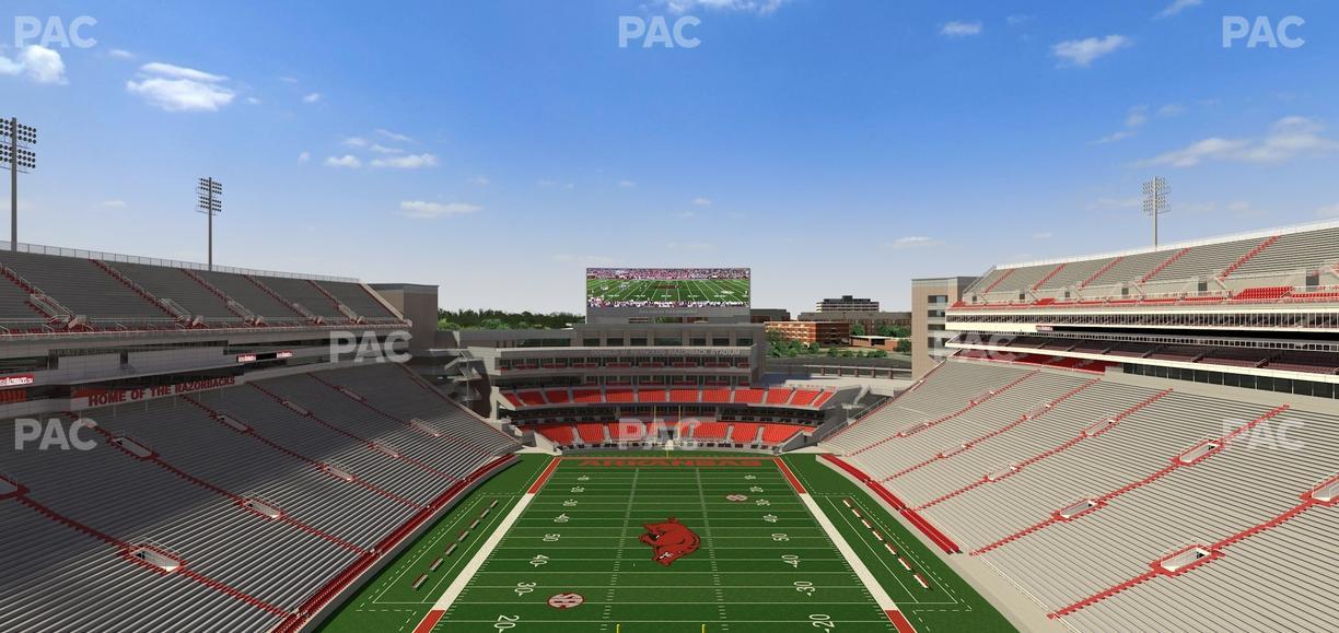 Razorback Stadium - Section 534 Seat View