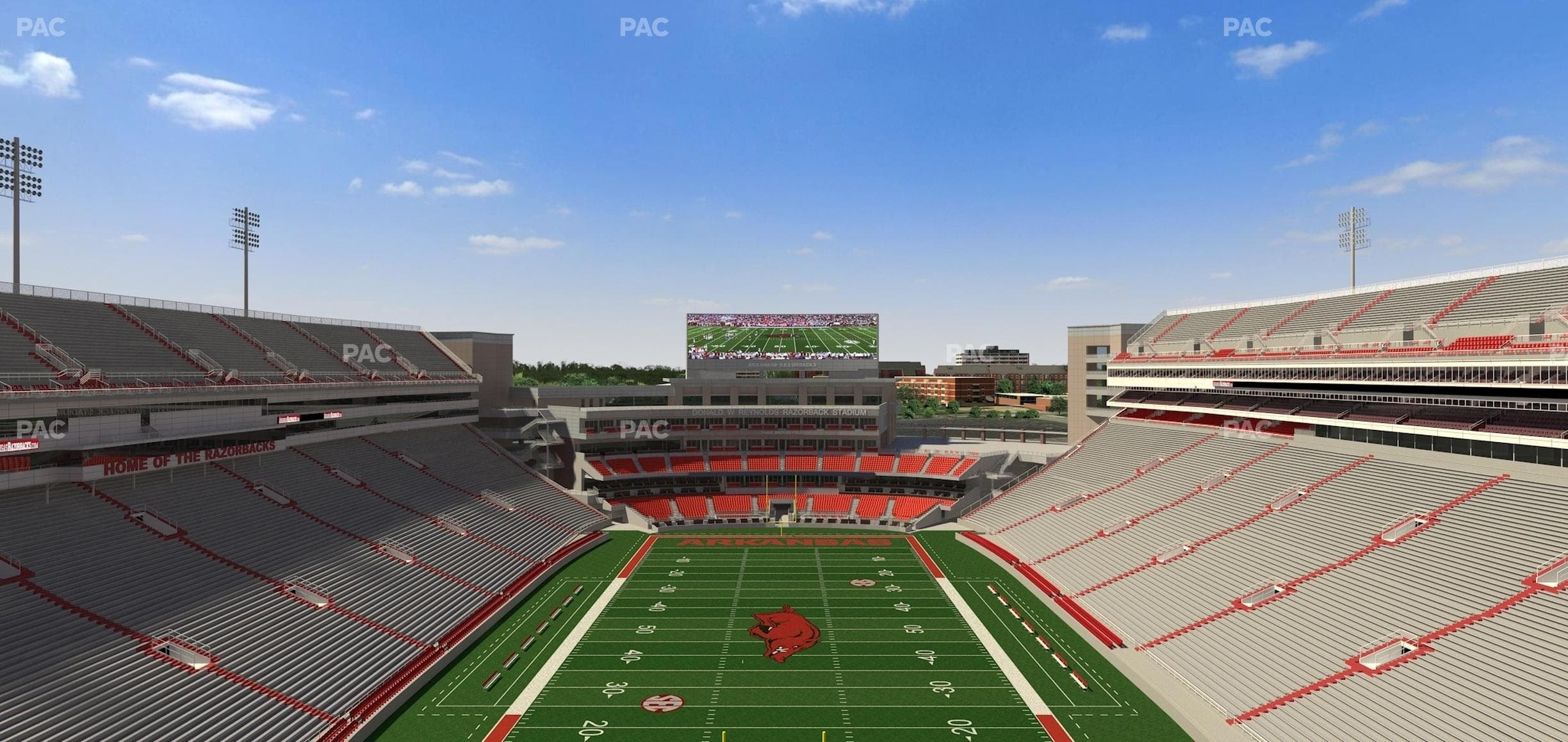 Razorback Stadium - Section 534 Seat View