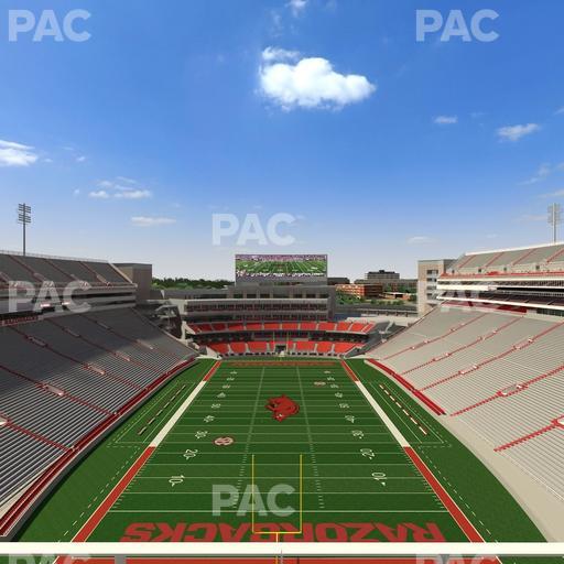 Razorback Stadium - Section 534 Seat View