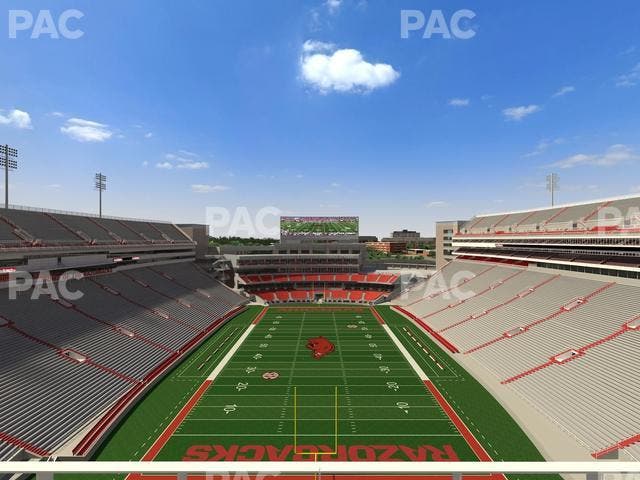 Razorback Stadium - Section 534 Seat View