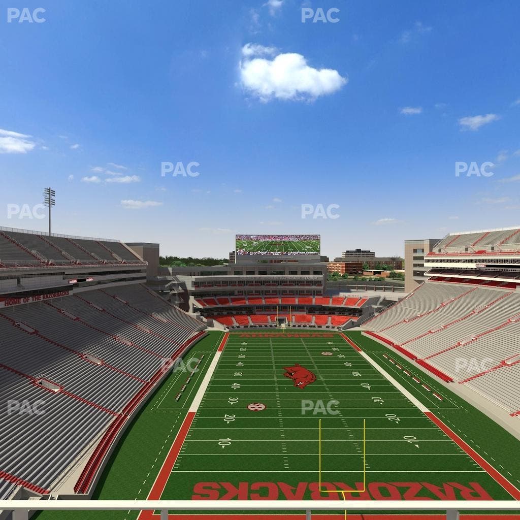Razorback Stadium - Section 535 Seat View