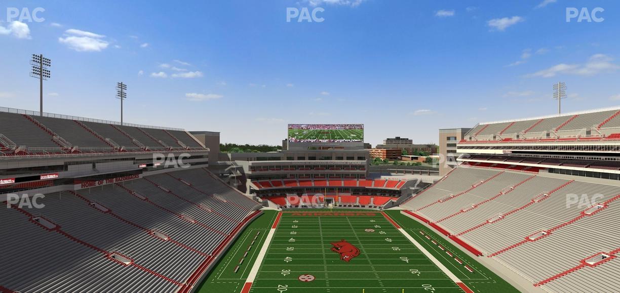 Razorback Stadium - Section 535 Seat View