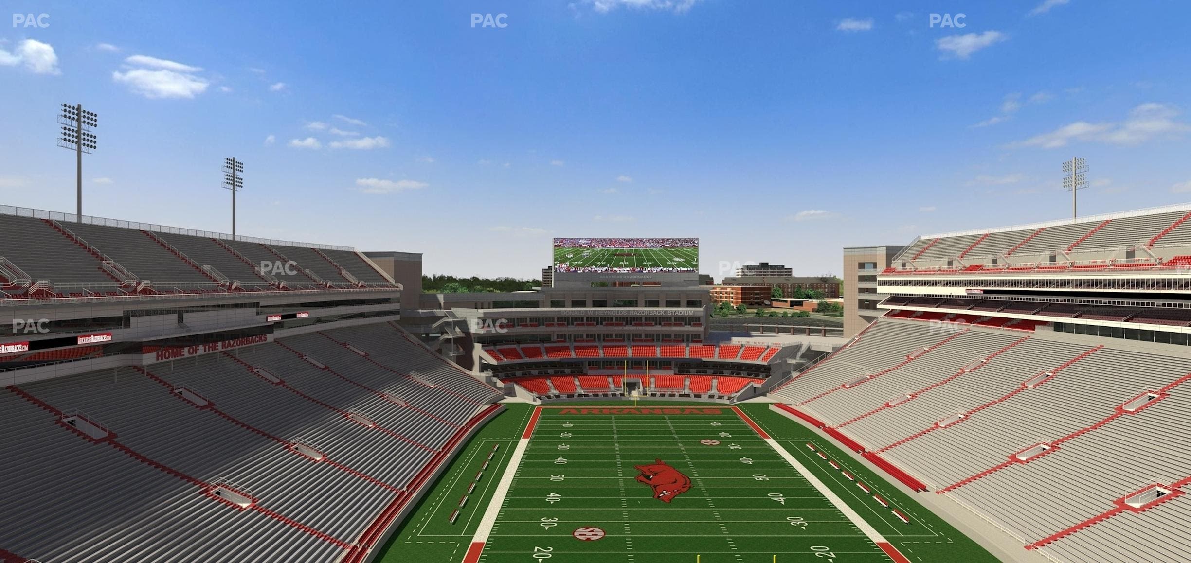 Razorback Stadium - Section 535 Seat View