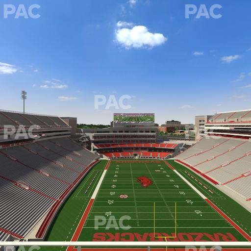 Razorback Stadium - Section 535 Seat View