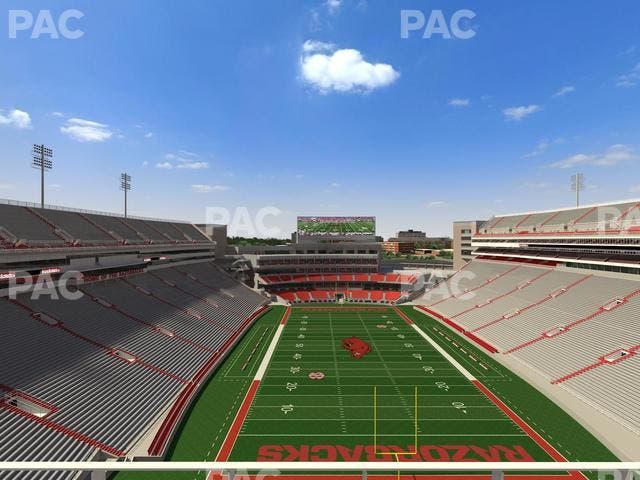 Razorback Stadium - Section 535 Seat View
