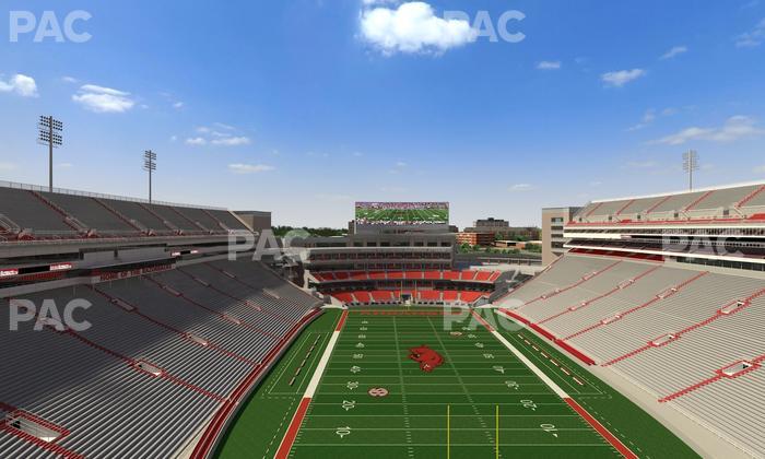 Razorback Stadium - Section 535 Seat View