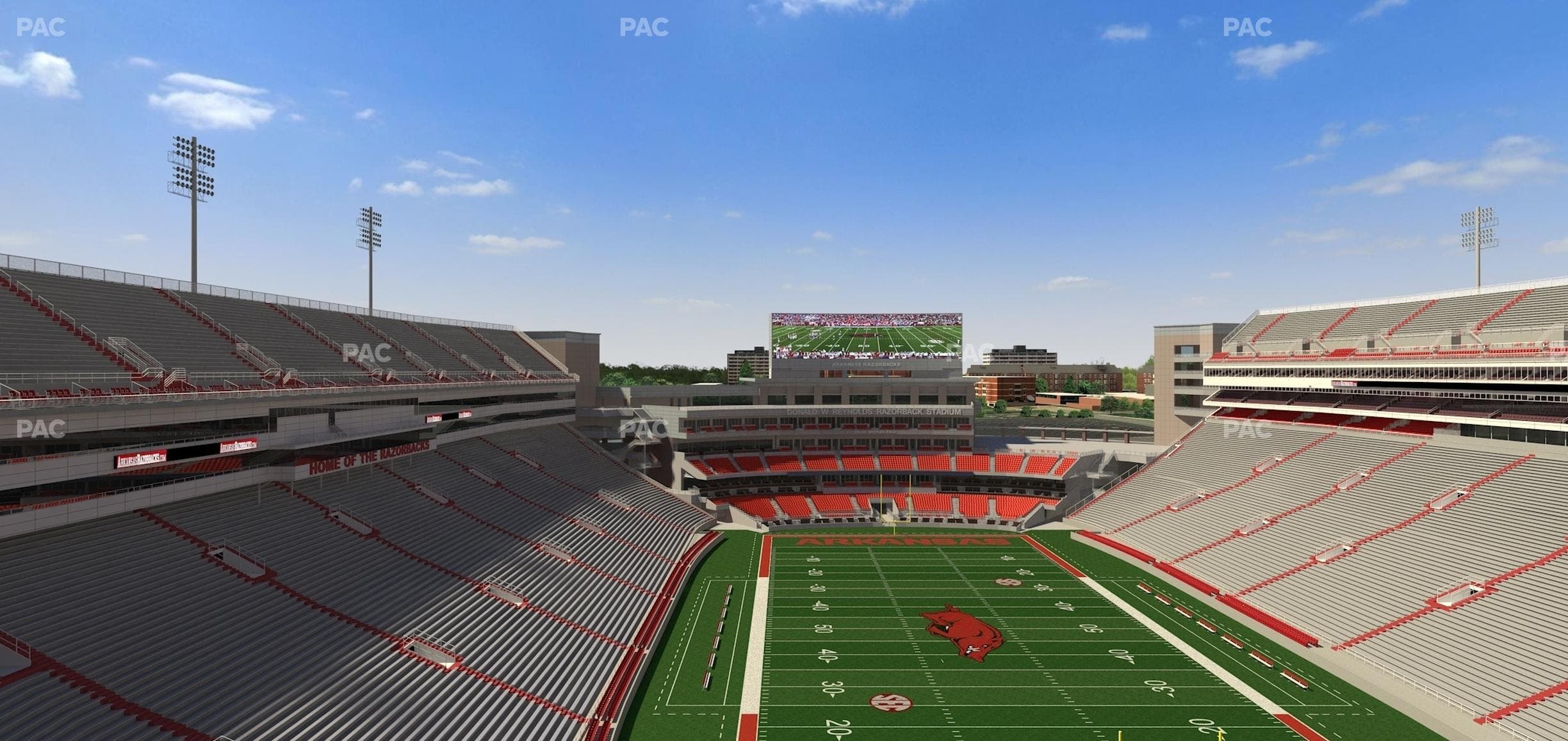 Razorback Stadium - Section 536 Seat View