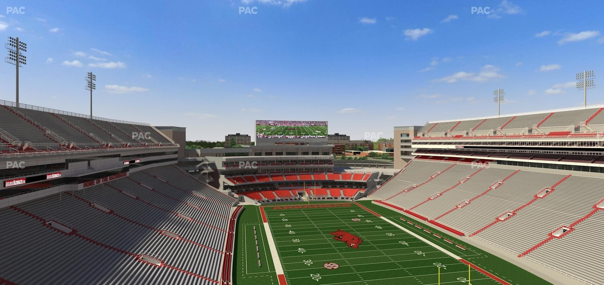Razorback Stadium - Section 537 Seat View