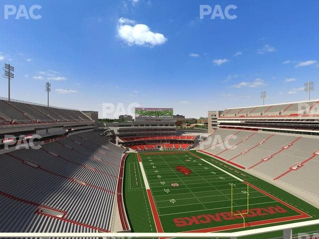 Razorback Stadium - Section 537 Seat View