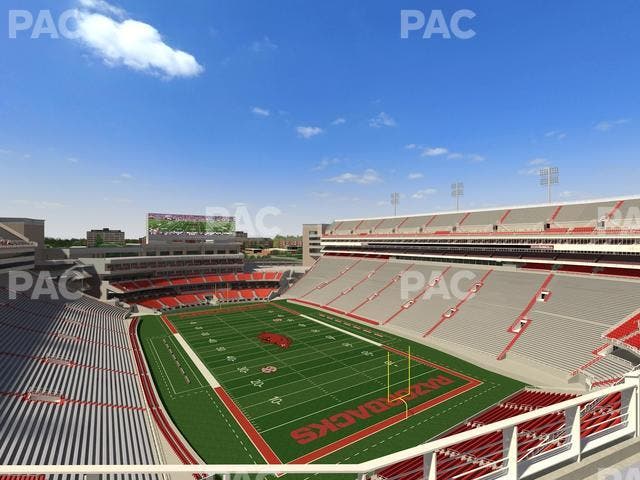 Razorback Stadium - Section 538 Seat View