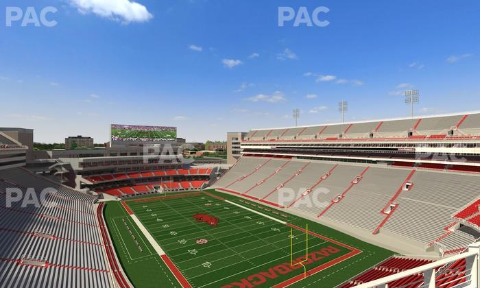 Razorback Stadium - Section 538 Seat View