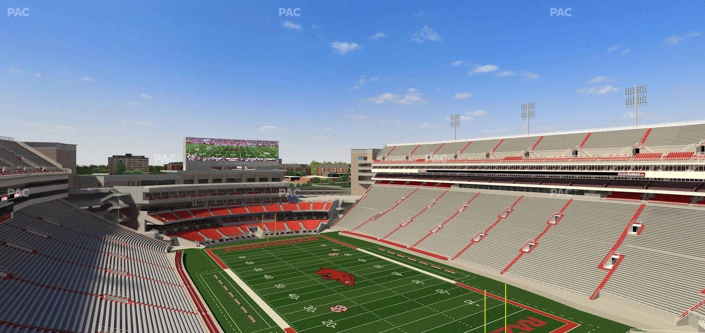 Razorback Stadium - Section 539 Seat View