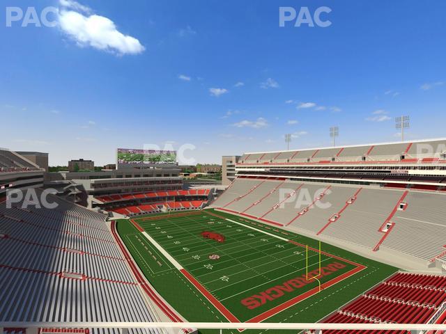 Razorback Stadium - Section 539 Seat View Razorback Stadium - Section 539 Seat View
