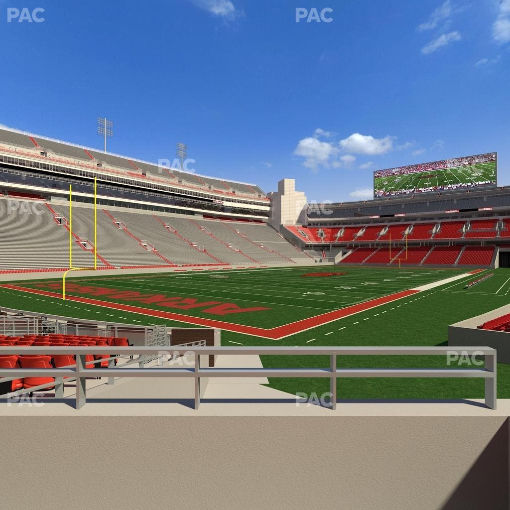 Razorback Stadium - Section F 1 Seat View