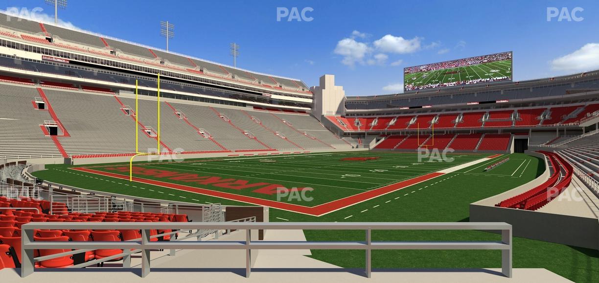Razorback Stadium - Section F 1 Seat View