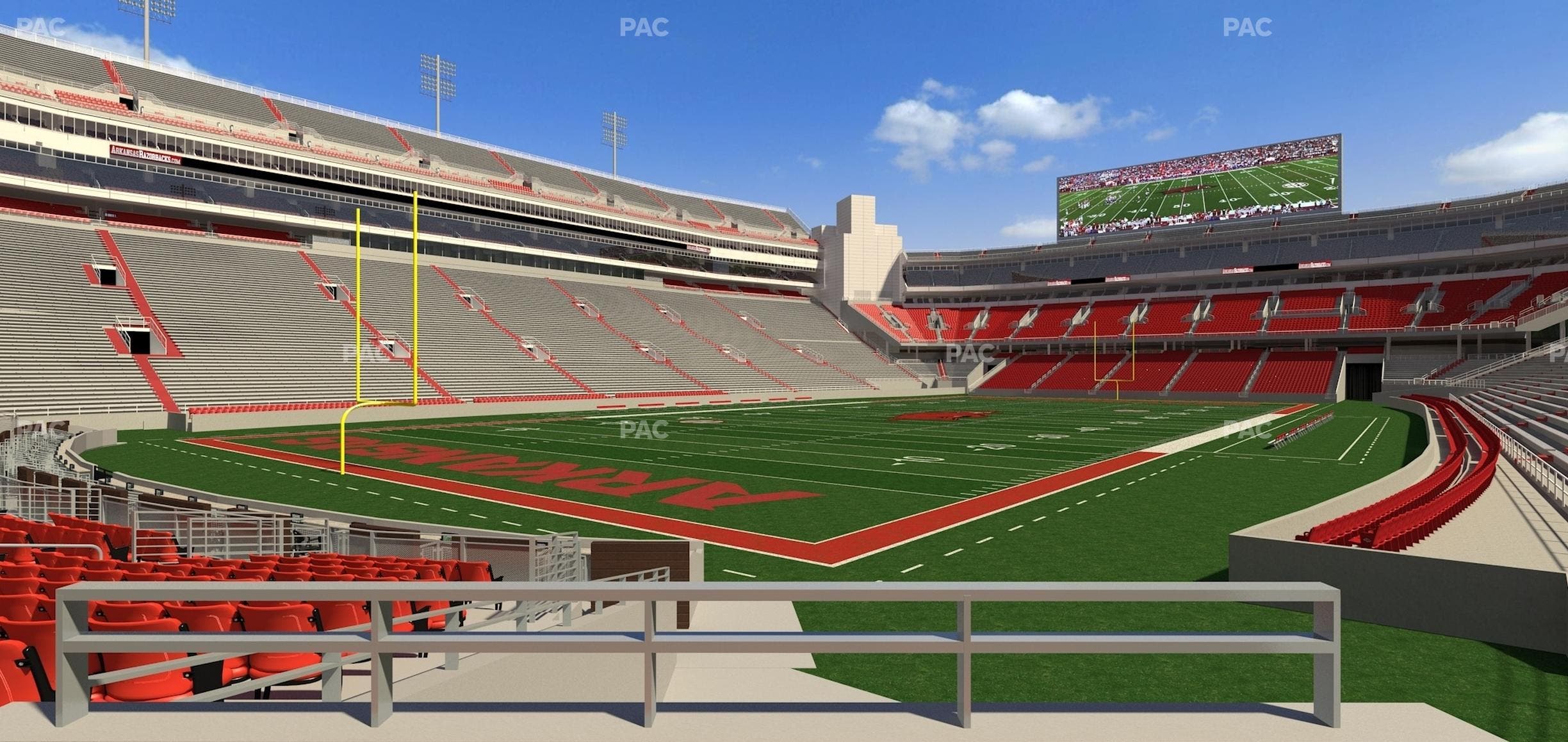 Razorback Stadium - Section F 1 Seat View