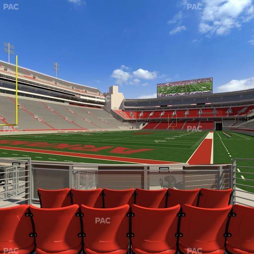 Razorback Stadium - Section F 2 Seat View