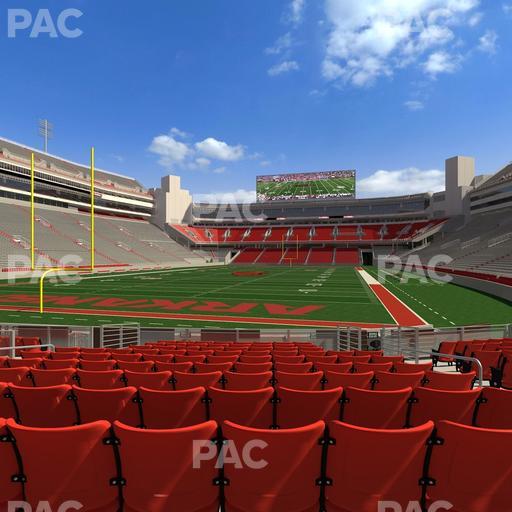Razorback Stadium - Section F 3 Seat View
