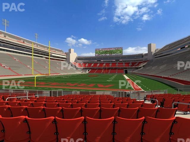 Razorback Stadium - Section F 3 Seat View