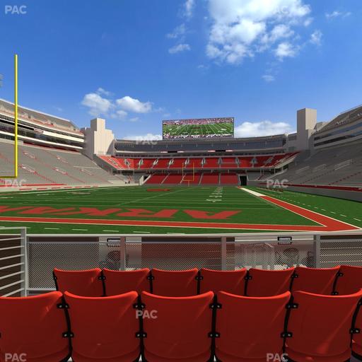 Razorback Stadium - Section F 3 Seat View