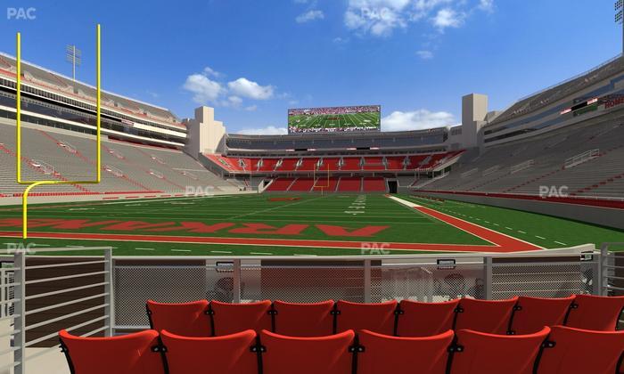 Razorback Stadium - Section F 3 Seat View