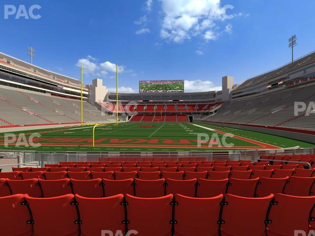 Razorback Stadium - Section F 4 Seat View Razorback Stadium - Section F 4 Seat View