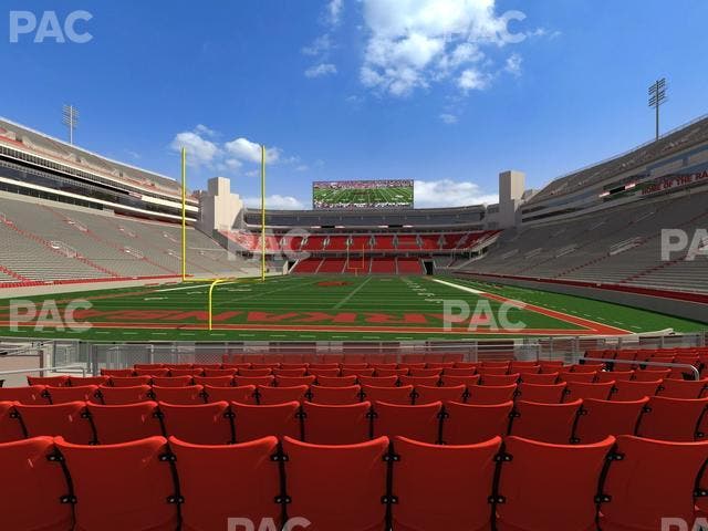 Razorback Stadium - Section F 4 Seat View