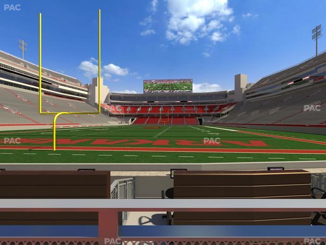 Razorback Stadium - Section F 4 Seat View