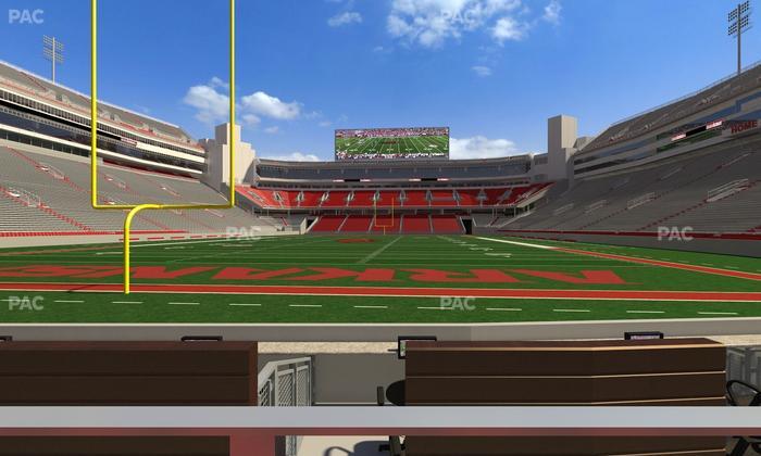 Razorback Stadium - Section F 4 Seat View