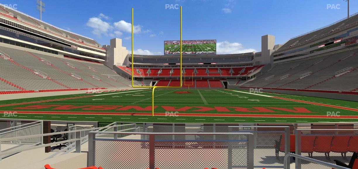 Razorback Stadium - Section F 5 Seat View