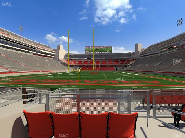 Razorback Stadium - Section F 5 Seat View