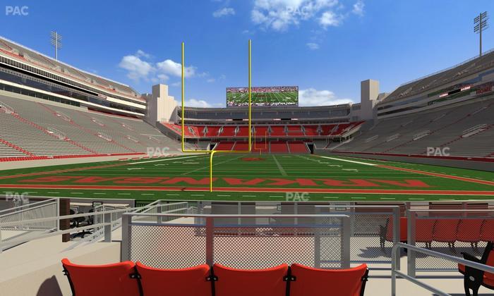 Razorback Stadium - Section F 5 Seat View