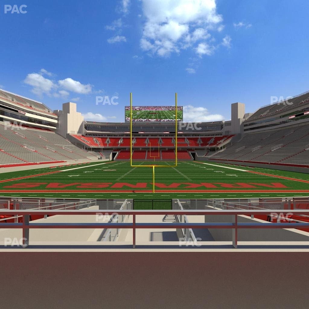 Razorback Stadium - Section F 5 Seat View