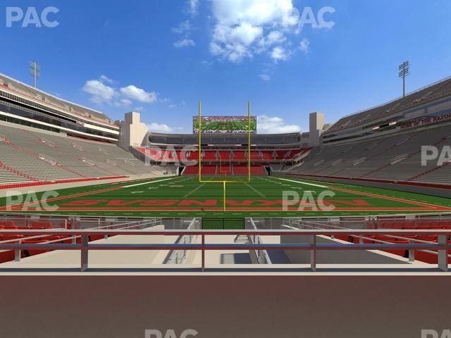 Razorback Stadium - Section F 5 Seat View