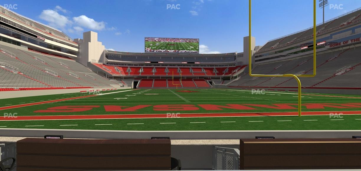 Razorback Stadium - Section F 6 Seat View