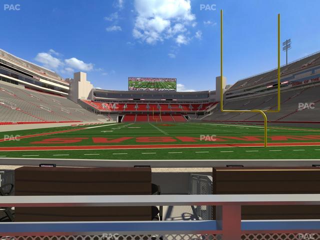 Razorback Stadium - Section F 6 Seat View