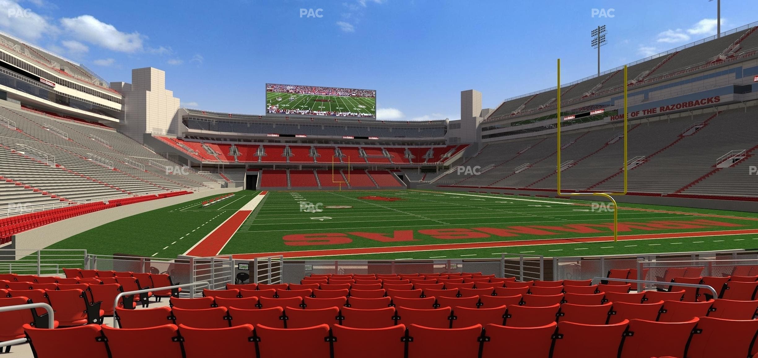 Razorback Stadium - Section F 7 Seat View