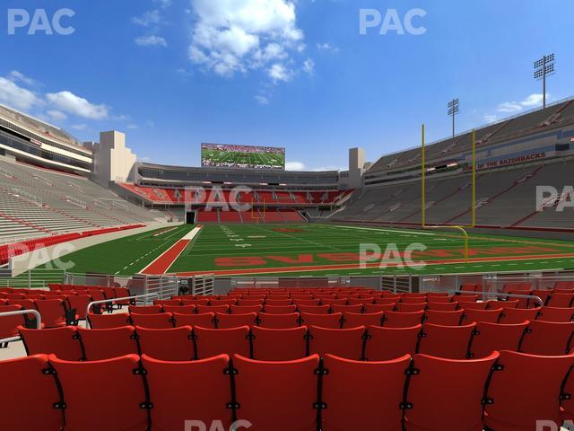 Razorback Stadium - Section F 7 Seat View Razorback Stadium - Section F 7 Seat View