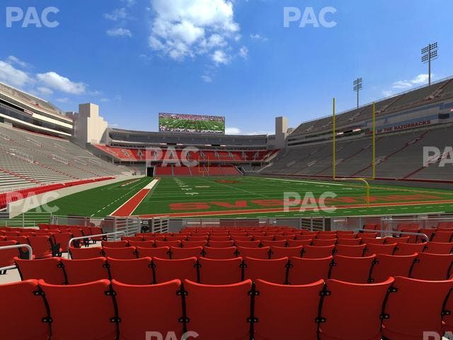 Razorback Stadium - Section F 7 Seat View