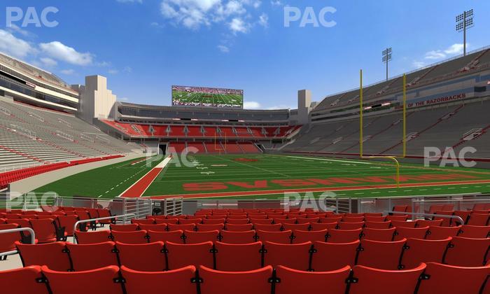 Razorback Stadium - Section F 7 Seat View