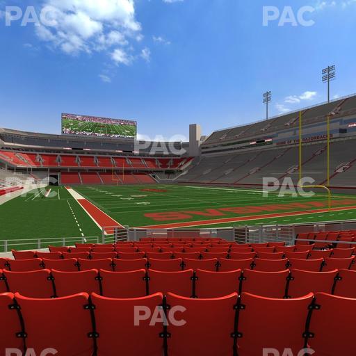 Razorback Stadium - Section F 8 Seat View