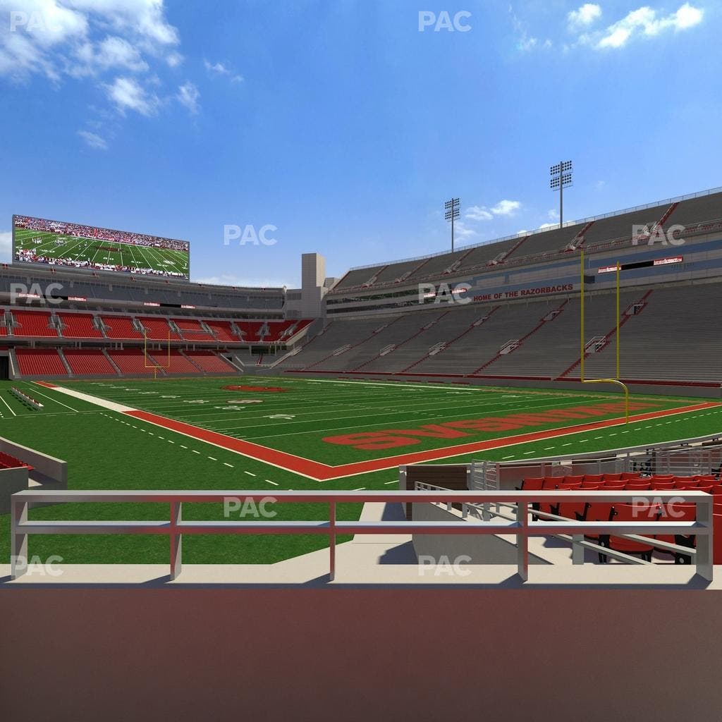 Razorback Stadium - Section F 9 Seat View