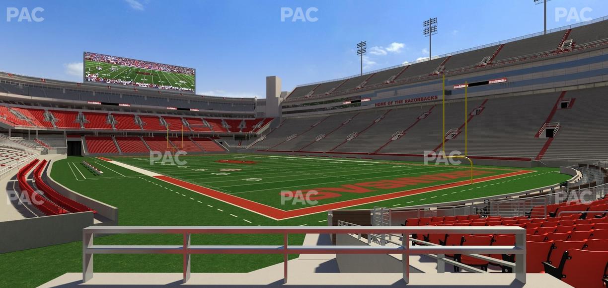 Razorback Stadium - Section F 9 Seat View